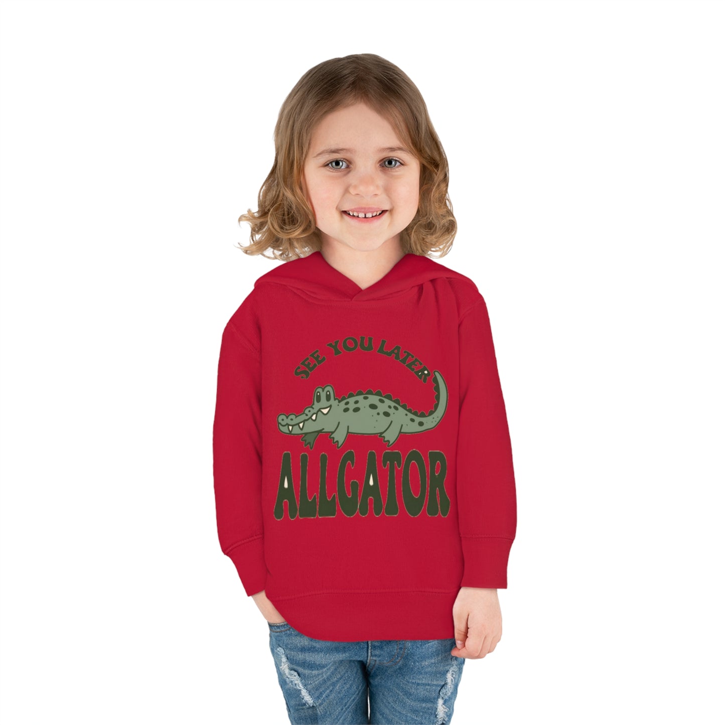 See You Later, Alligator Toddler Hoodie with Cute Cartoon Gator - Snappy Style for Kids