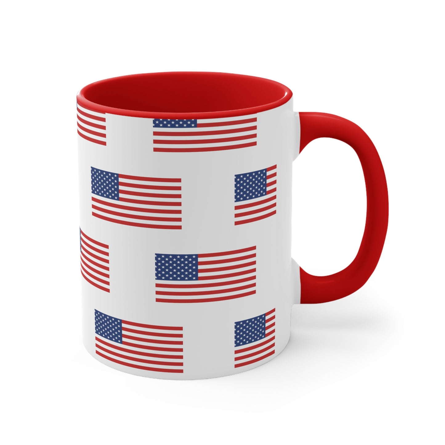 Fourth of July Coffee Mug - American Flag - Patriotic Mug, Usa Mug, Flag Mug, 11oz Mug, Sublimation, Printed, Independence Day