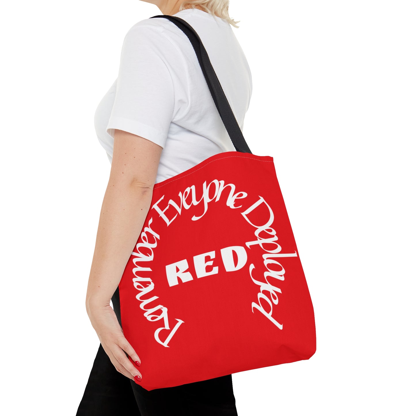 Remember Everyone Deployed Reusable Tote Bag US Army Deployment Navy Marines Coast Guard Eco Friendly