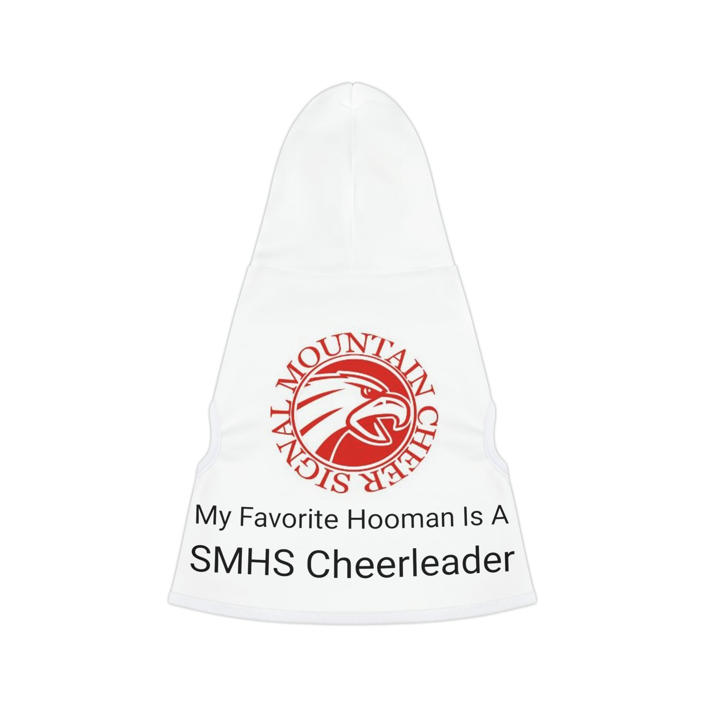 Signal Mountain Cheer Pet Hoodie, My Favorite Hooman is a Signal Mountain Cheerleader.