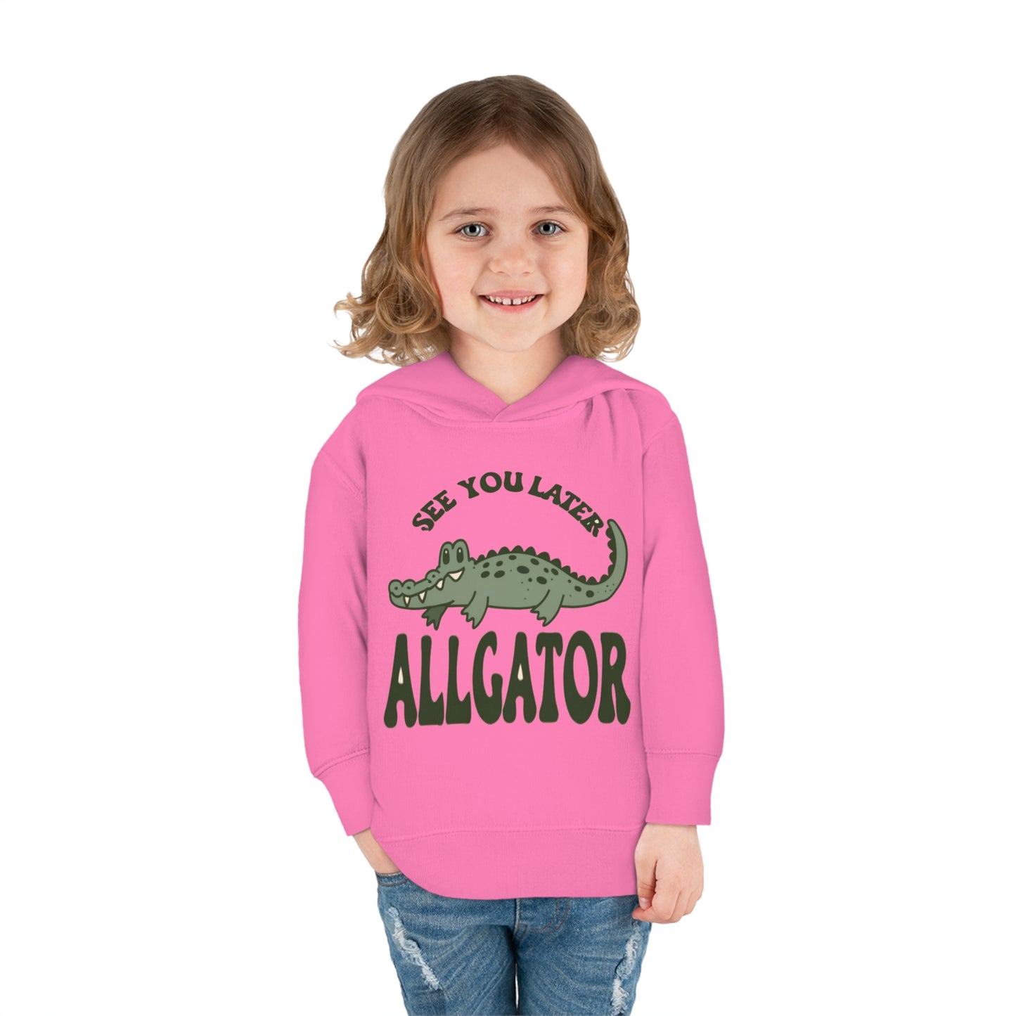 See You Later, Alligator Toddler Hoodie with Cute Cartoon Gator - Snappy Style for Kids