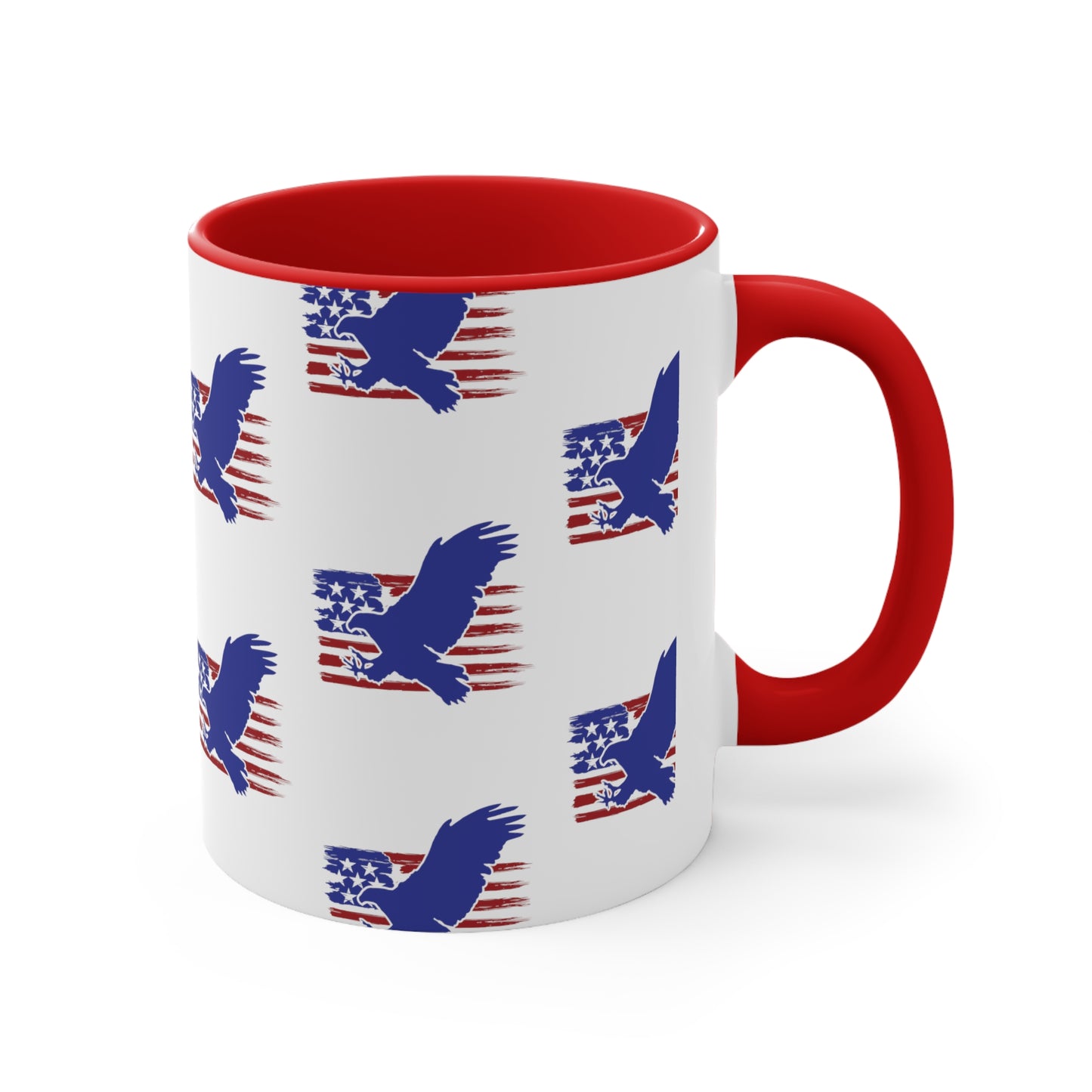 Fourth of July Coffee Mug - Bald Eagle, American Flag - Patriotic Mug, Freedom Mug, 11oz Mug, Independence Day, Sublimation