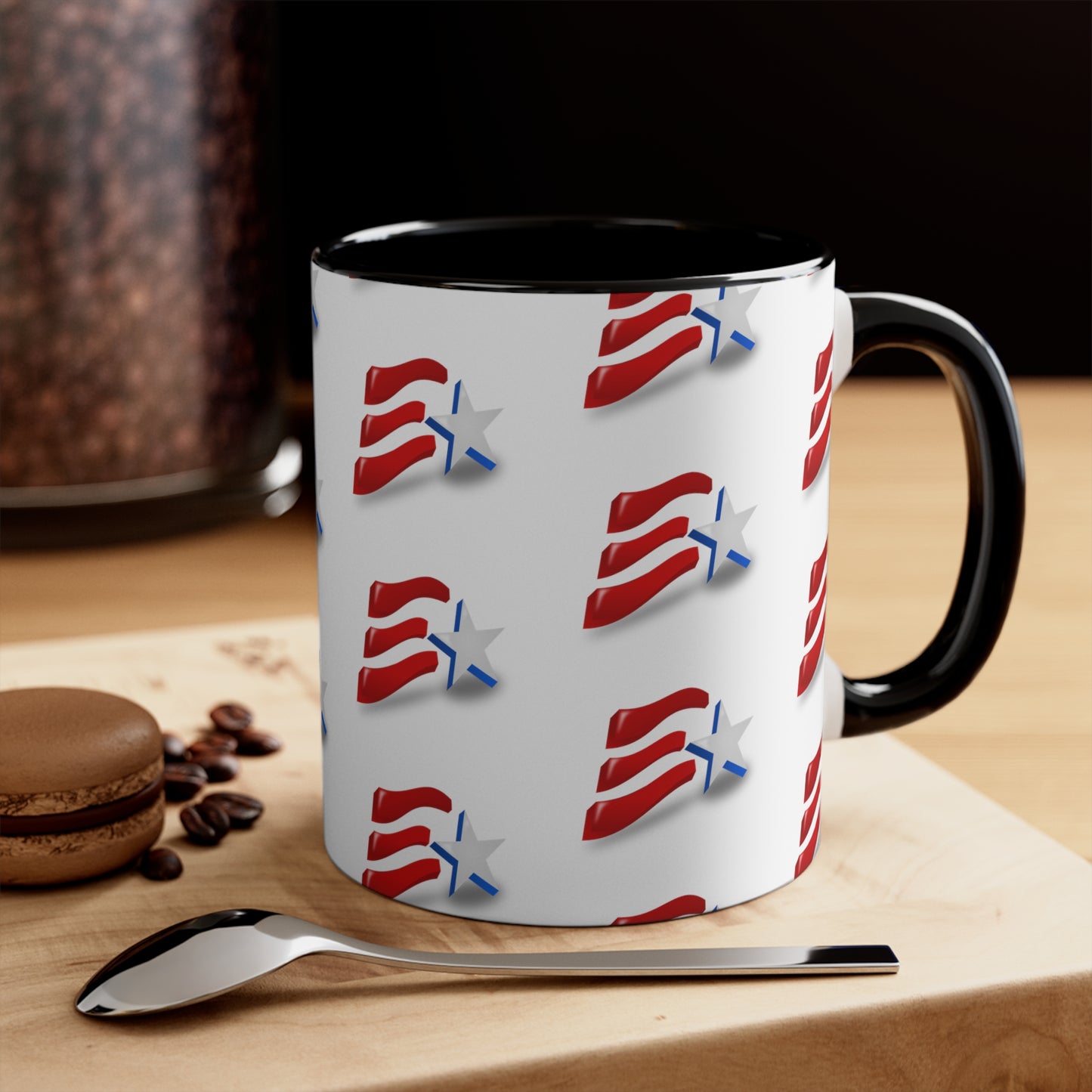 Fourth of July Coffee Mug - Independence Day, Gift Ideas, Patriotic Mug, Freedom, USA Flag Mug, 11 oz, American Flag