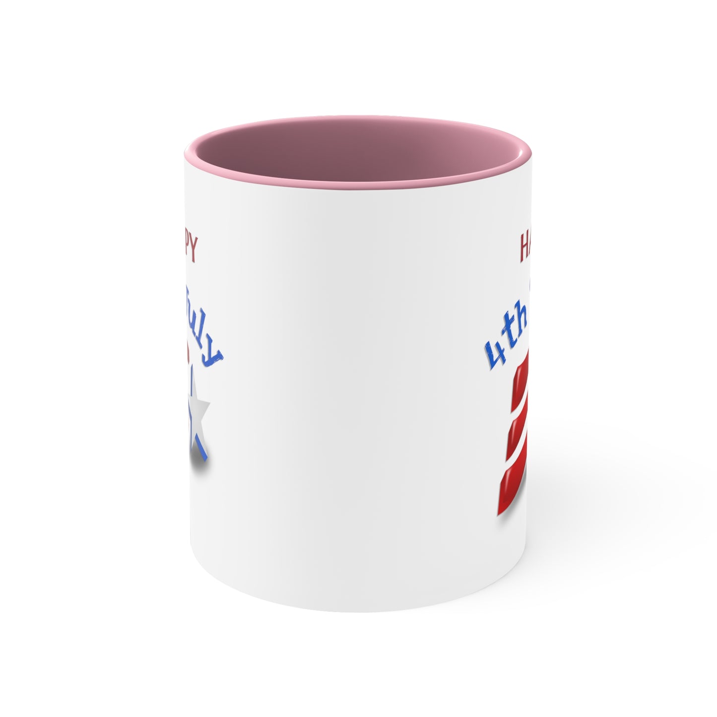 Fourth of July Coffee Mug - Happy 4th of July. - Independence Day, Patriotic Mug, Holiday Drinkware, Patriotic Cup