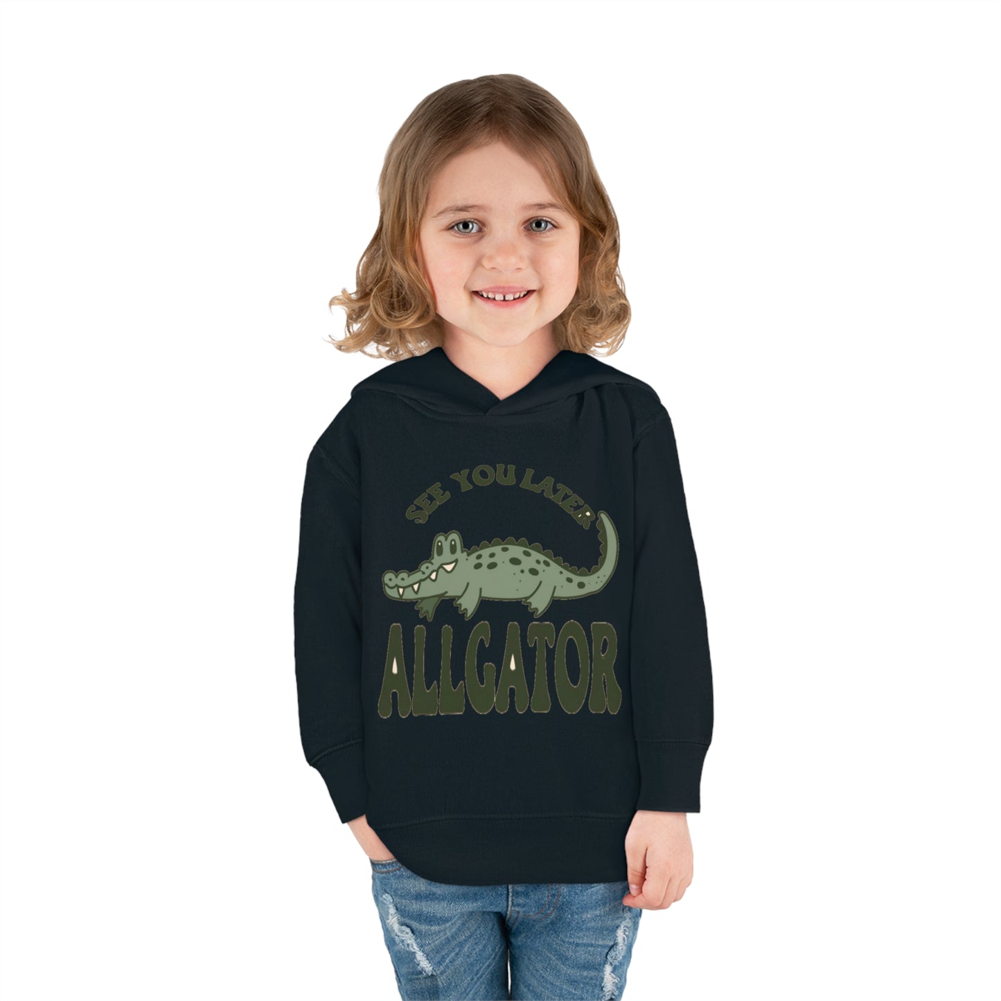 See You Later, Alligator Toddler Hoodie with Cute Cartoon Gator - Snappy Style for Kids