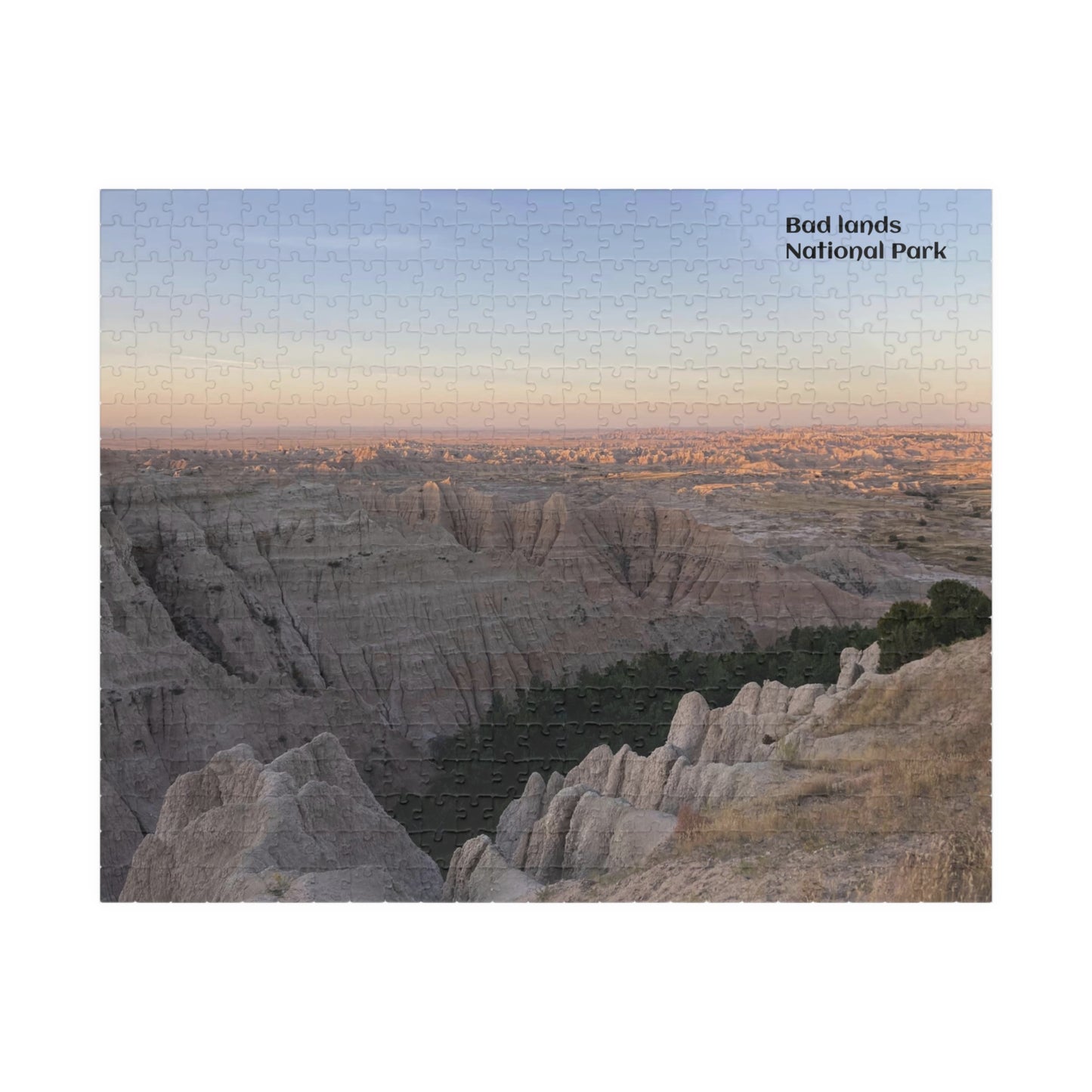 Puzzle US National Parks Series, Badlands Landscape Vista 110, 252, 520,  1014 Pieces Unique Jigsaw Family Adults landscape