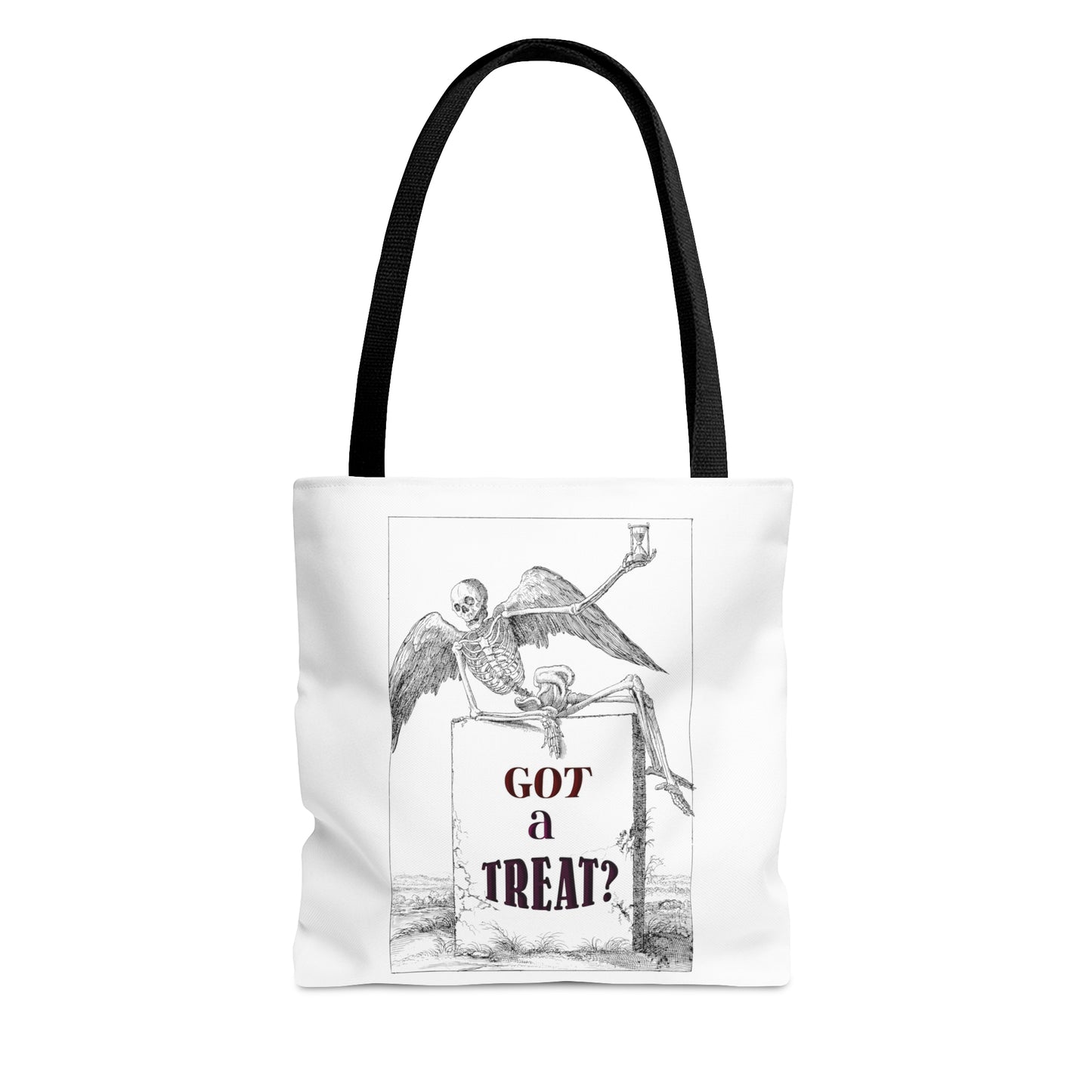 Halloween Large AOP Tote Bag - Got A Treat? - Trick or Treat - Candy Bag - Gift Bag - Spooky Season