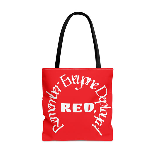 Remember Everyone Deployed Reusable Tote Bag US Army Deployment Navy Marines Coast Guard Eco Friendly