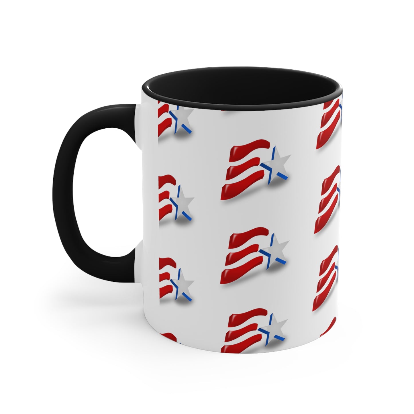 Fourth of July Coffee Mug - Independence Day, Gift Ideas, Patriotic Mug, Freedom, USA Flag Mug, 11 oz, American Flag