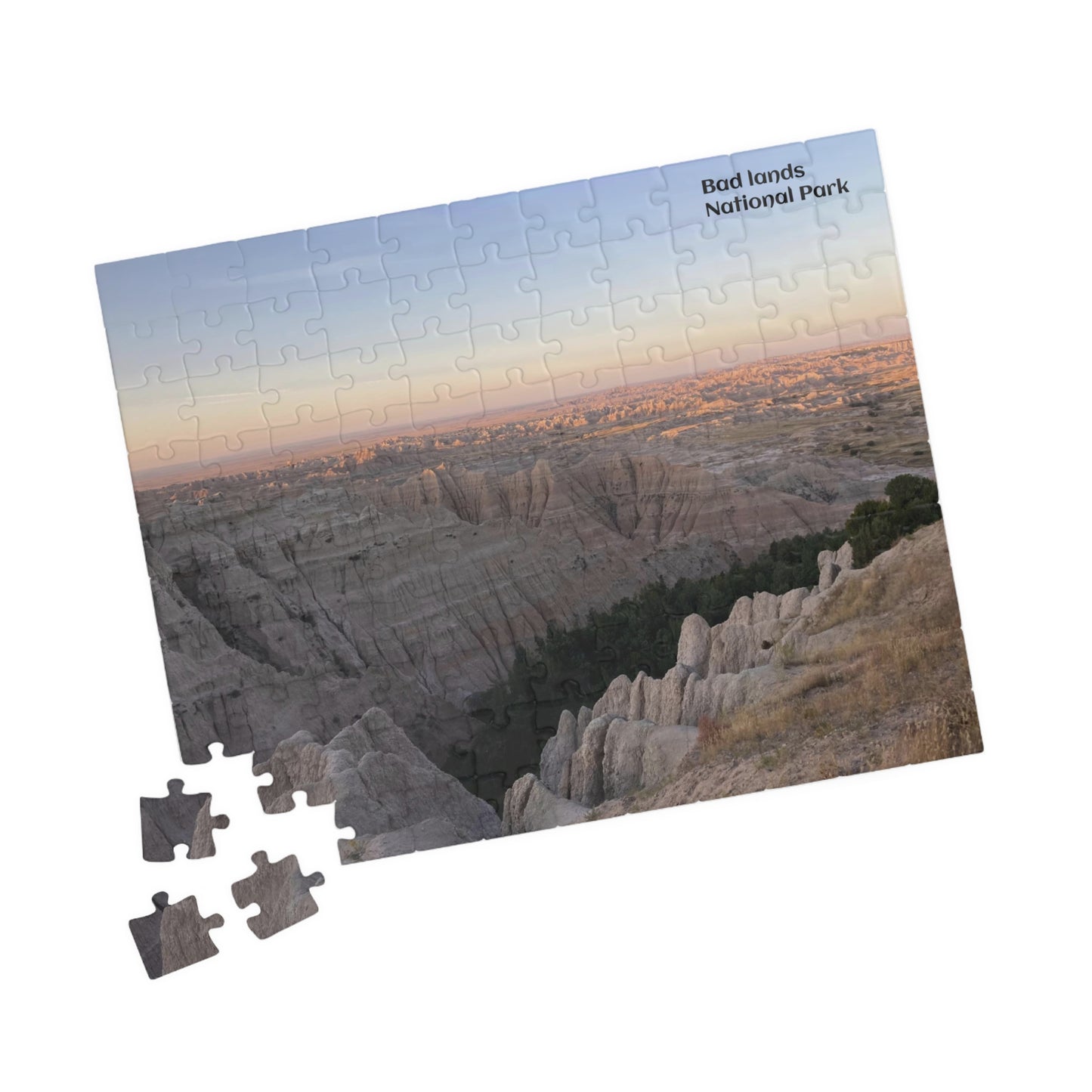 Puzzle US National Parks Series, Badlands Landscape Vista 110, 252, 520,  1014 Pieces Unique Jigsaw Family Adults landscape