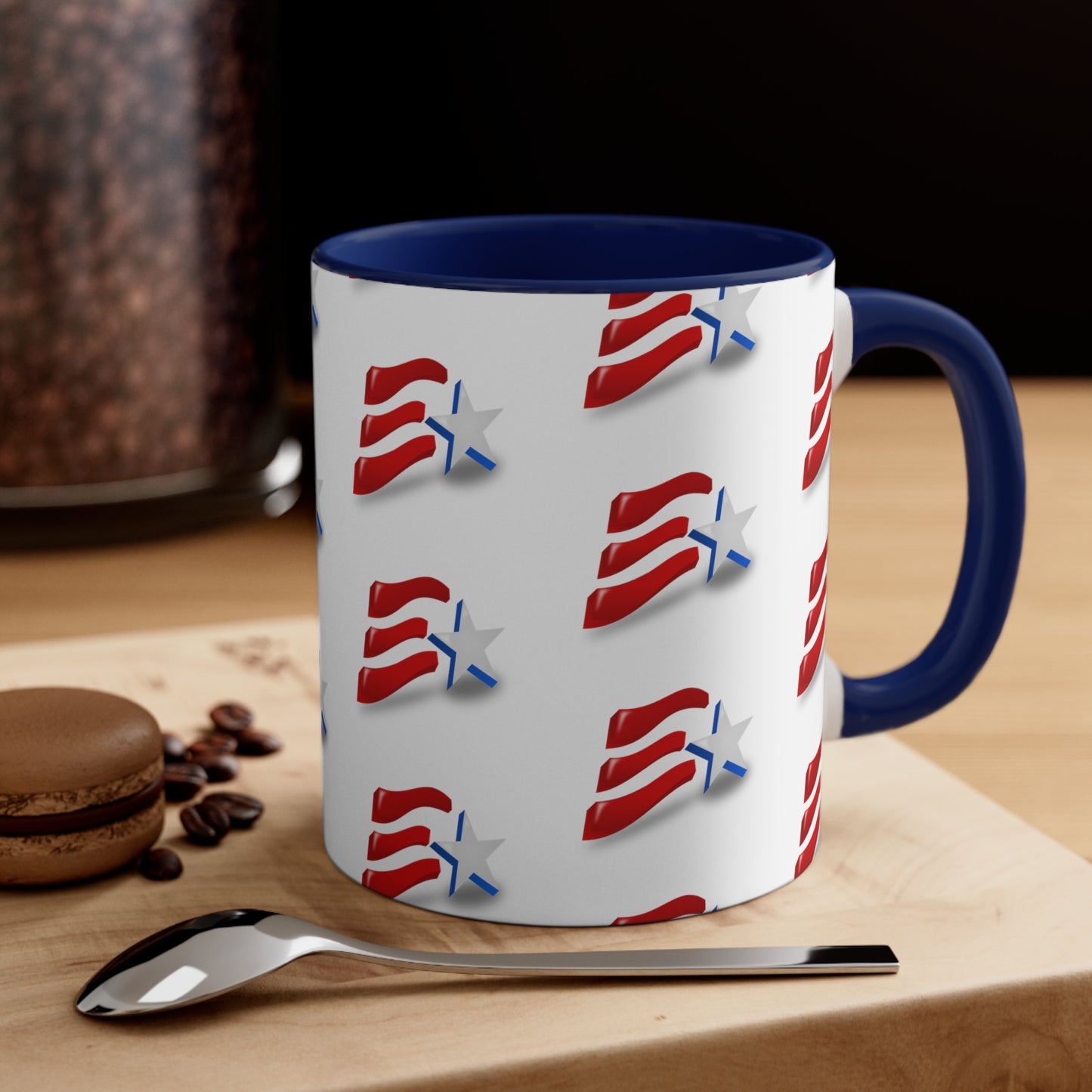 Fourth of July Coffee Mug - Independence Day, Gift Ideas, Patriotic Mug, Freedom, USA Flag Mug, 11 oz, American Flag