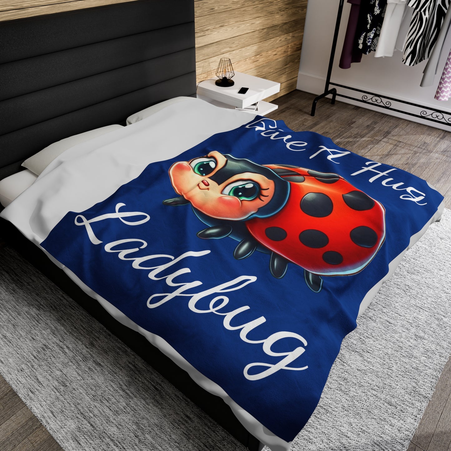 ladybug Blanket - ladybug Throw Blanket - ladybug Fleece Blanket - ladybug Adult Kid Blanket - ladybug Gift Her