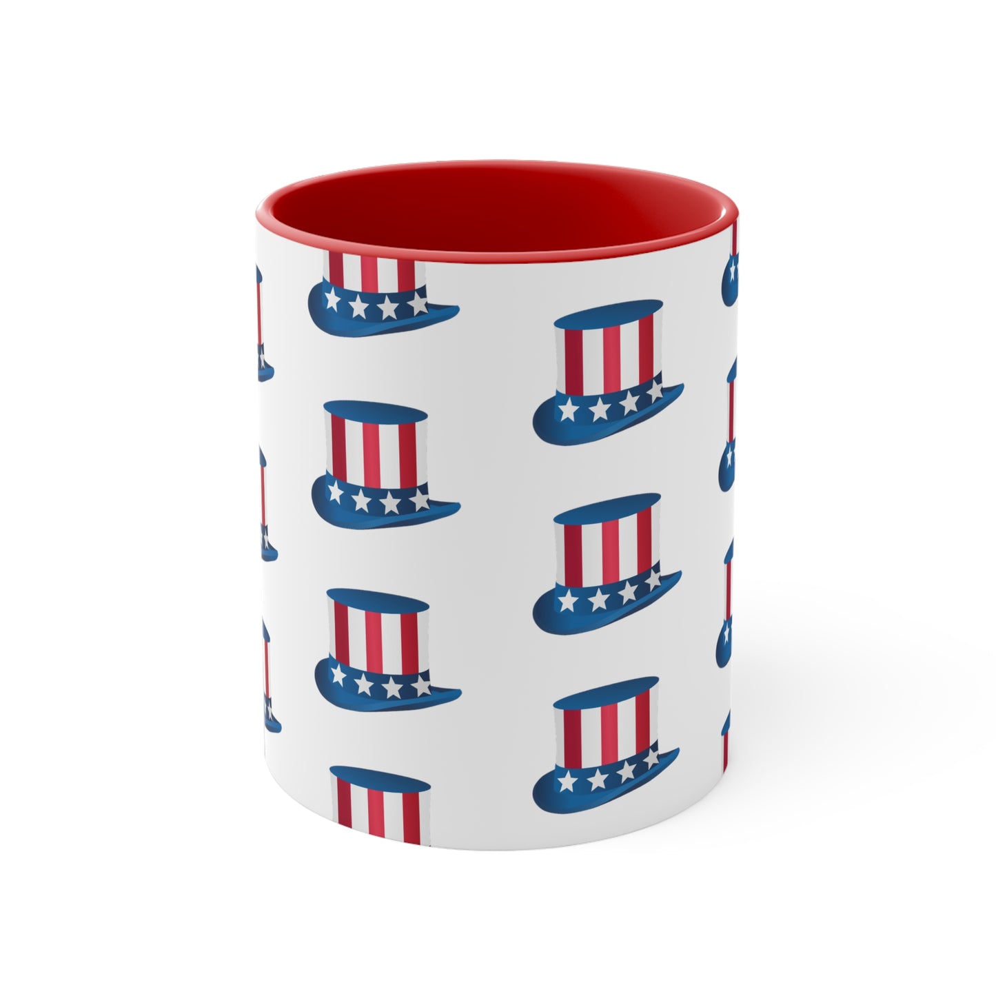 Fourth of July Coffee Mug - Uncle Sam Cap - Patriotic Drinkware, Independence Day, Sublimation, Printed Mug