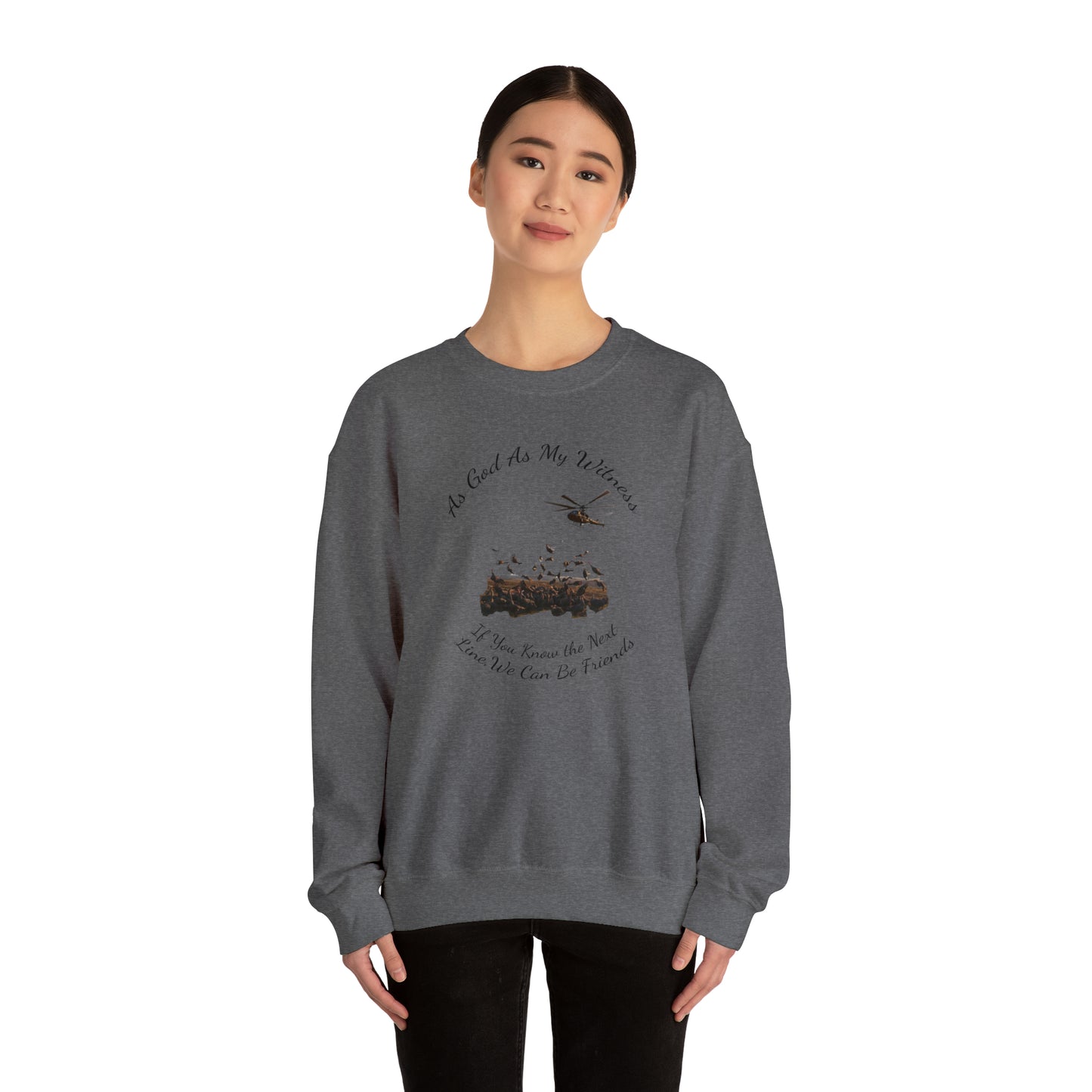 Turkey Drop Extravaganza Sweatshirt WKRP Nostalgia, As God Is My Witness, Join the Flock & Laugh with Friends of Helicopter Hilarity