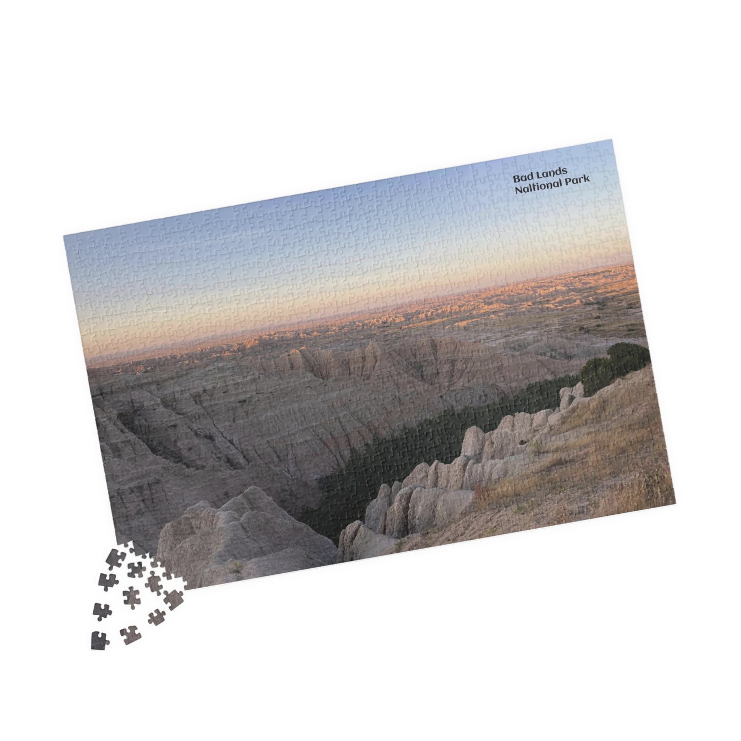 Puzzle US National Parks Series, Badlands Landscape Vista 110, 252, 520,  1014 Pieces Unique Jigsaw Family Adults landscape