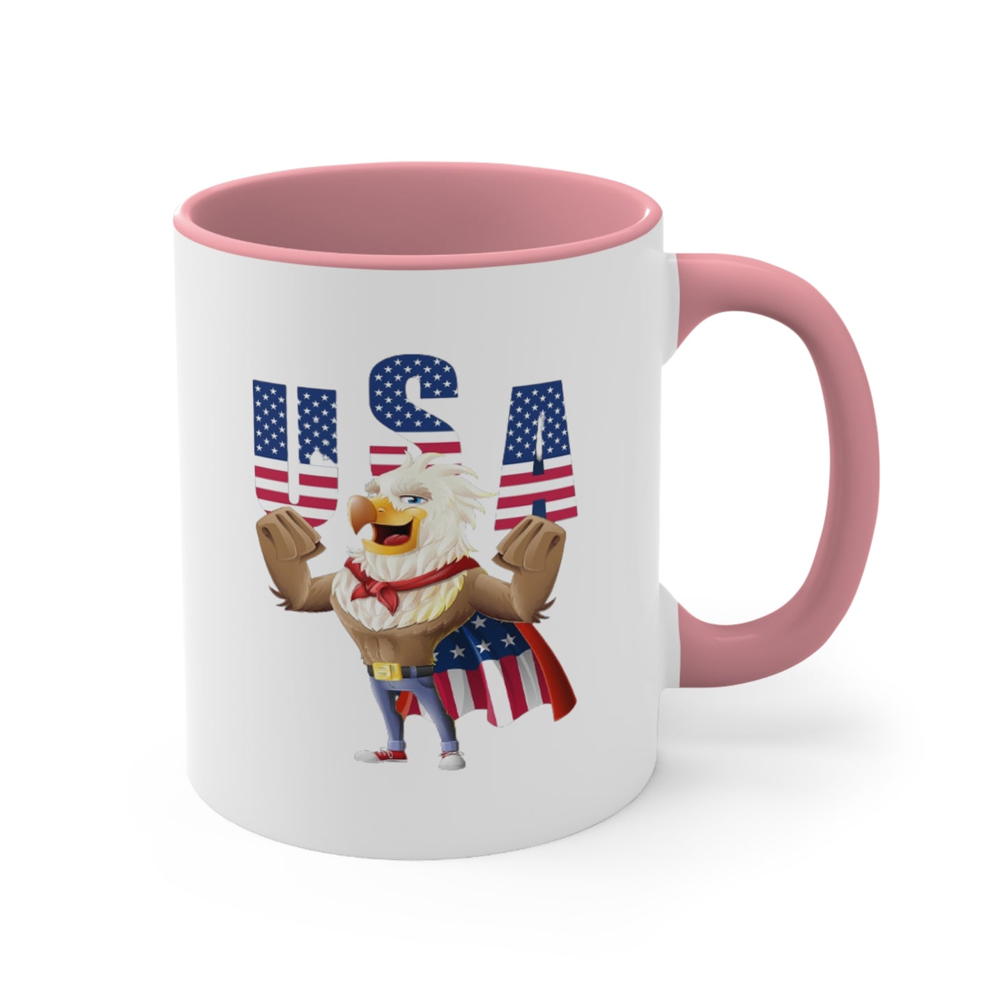 Fourth of July Coffee Mug - USA, Eagle - Patriotic Mug, American Flag Mug, Freedom Mug, Independence Day