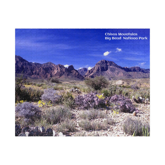 Puzzle US National Parks Series Big Bend Chisos Mountains from Chihuahuan Desert 110 252 520  Pieces Unique Jigsaw Family Adults landscape