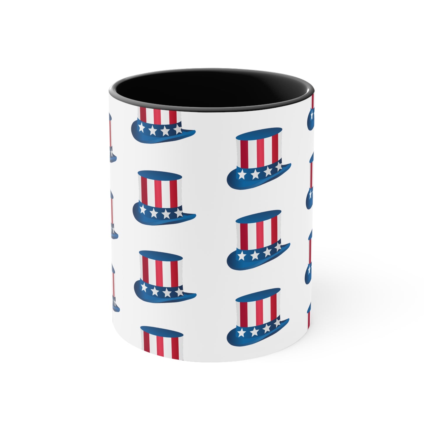 Fourth of July Coffee Mug - Uncle Sam Cap - Patriotic Drinkware, Independence Day, Sublimation, Printed Mug