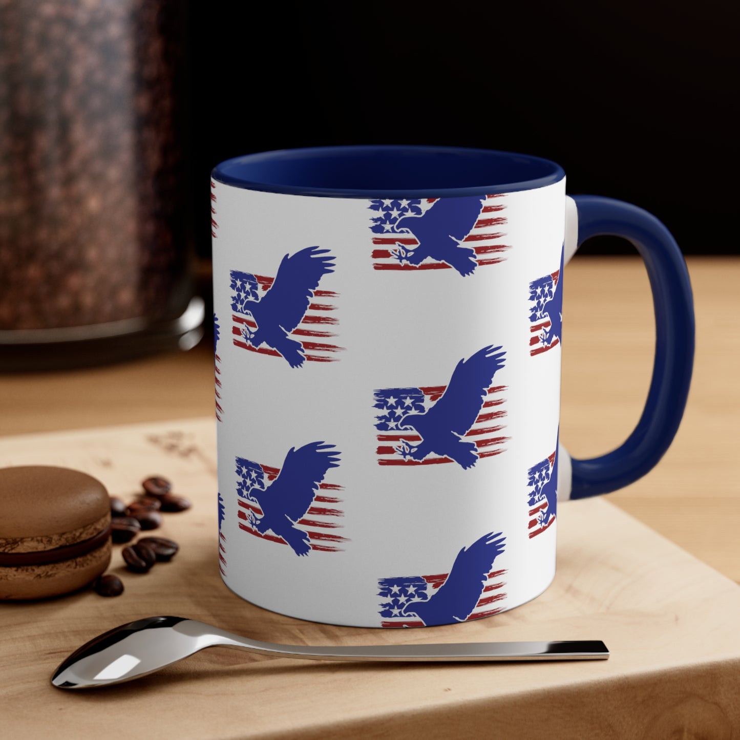 Fourth of July Coffee Mug - Bald Eagle, American Flag - Patriotic Mug, Freedom Mug, 11oz Mug, Independence Day, Sublimation