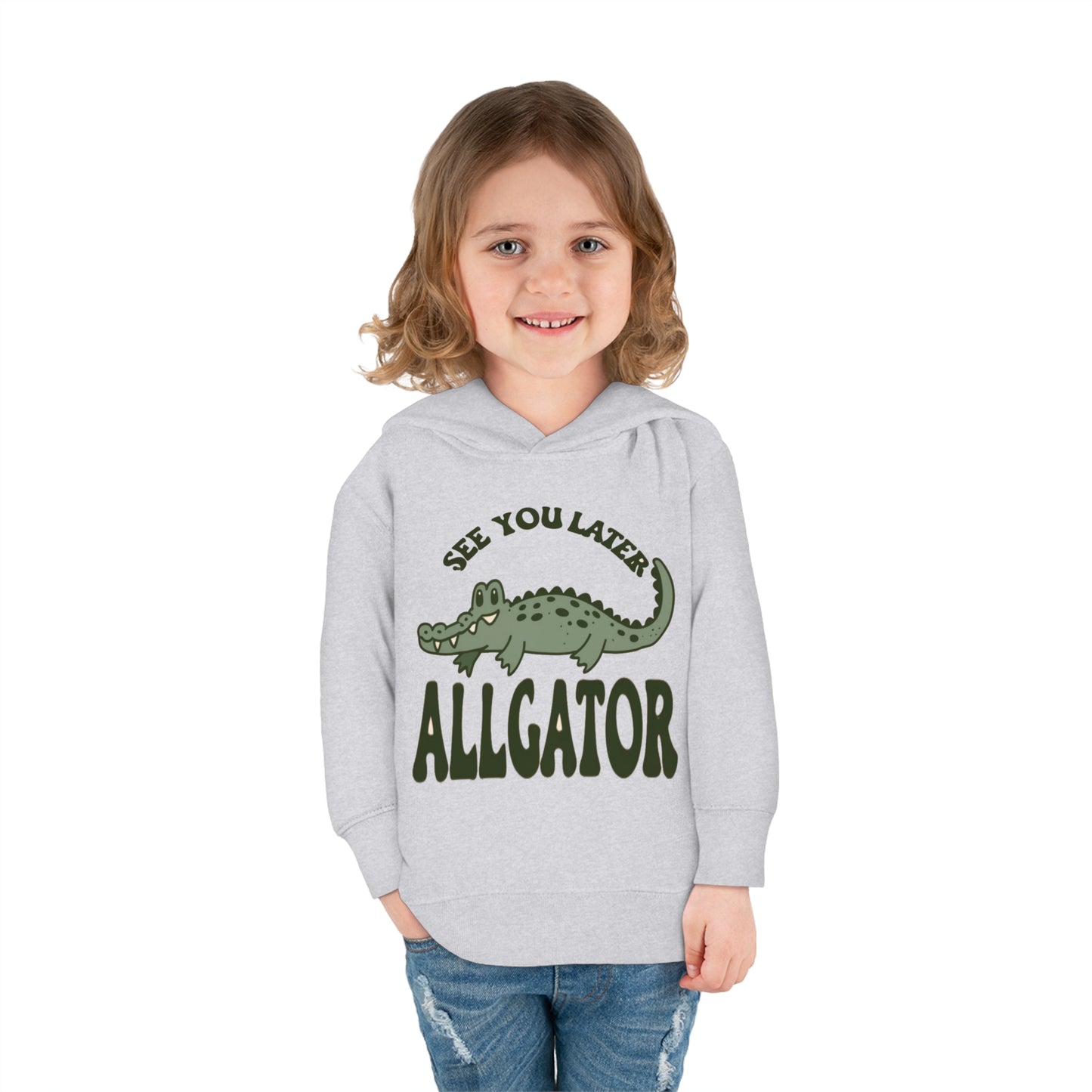 See You Later, Alligator Toddler Hoodie with Cute Cartoon Gator - Snappy Style for Kids