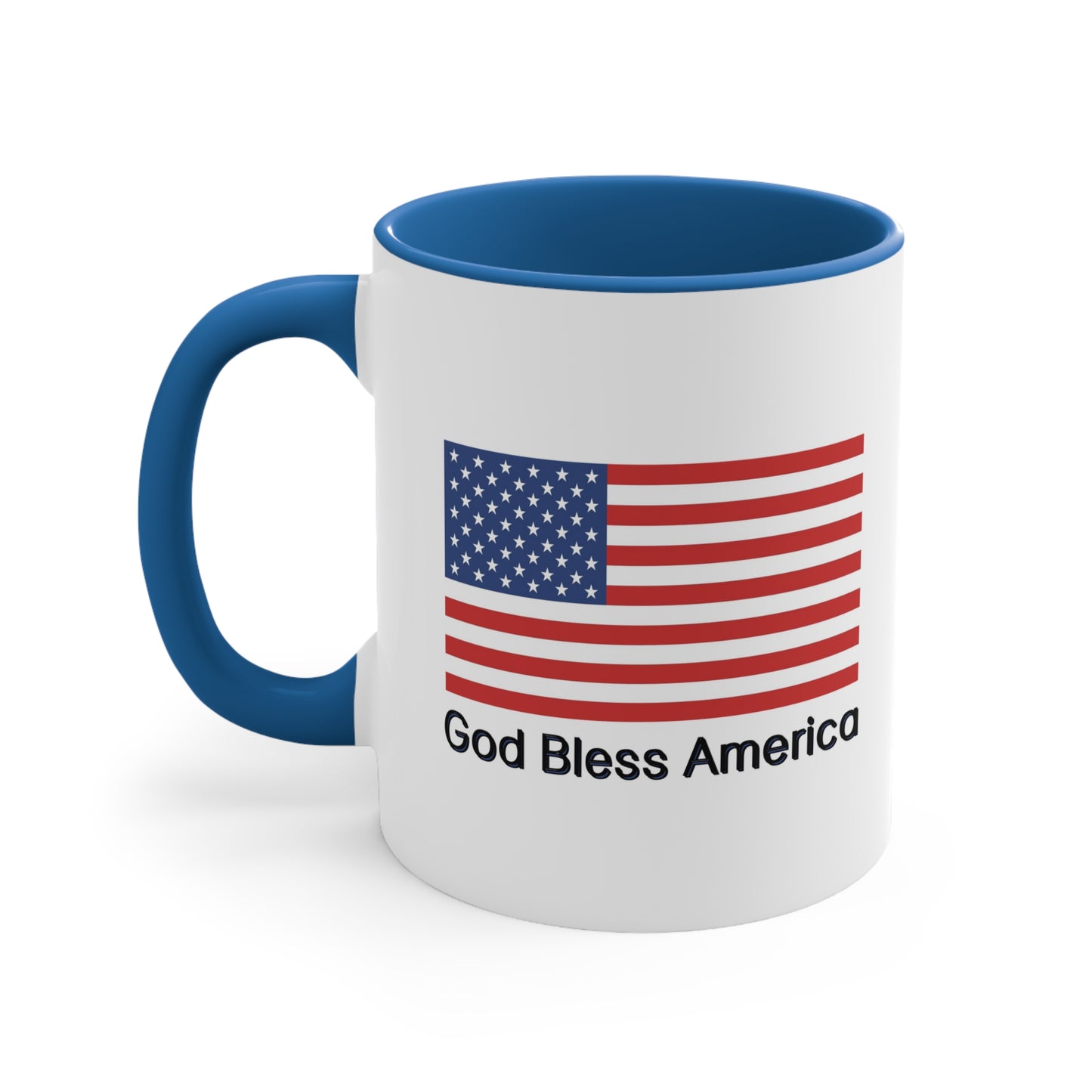 Fourth of July Coffee Mug - God Bless America. Independence Day, Patriotic Drinkware, Holiday Coffee Mug, Coffee Lover