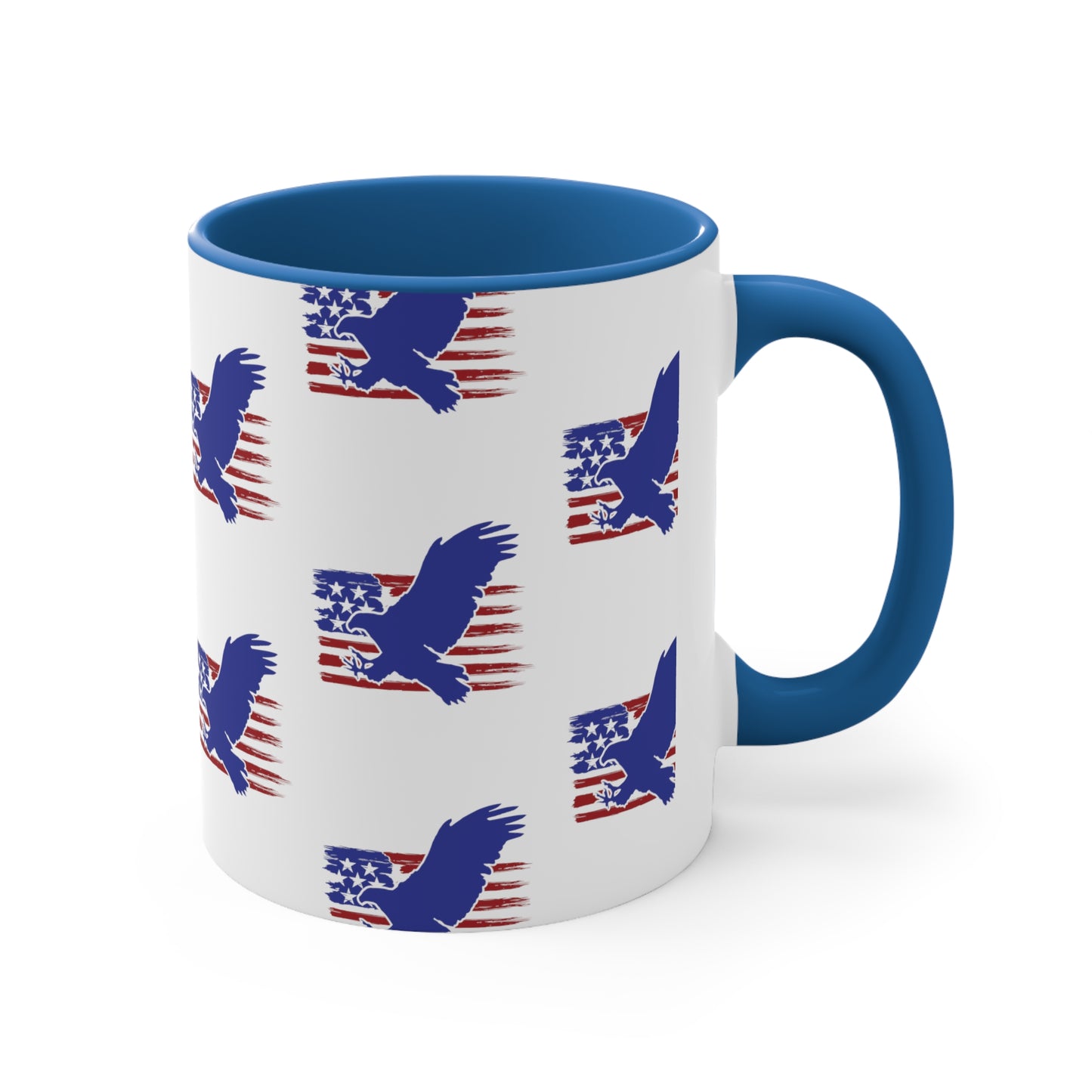 Fourth of July Coffee Mug - Bald Eagle, American Flag - Patriotic Mug, Freedom Mug, 11oz Mug, Independence Day, Sublimation