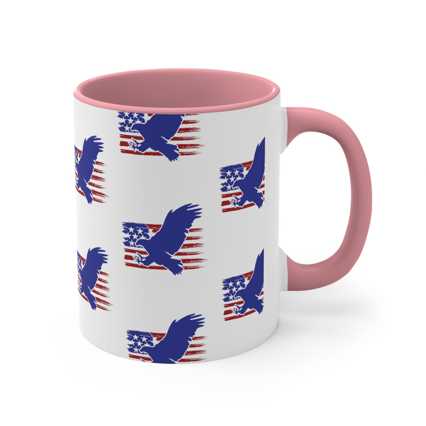 Fourth of July Coffee Mug - Bald Eagle, American Flag - Patriotic Mug, Freedom Mug, 11oz Mug, Independence Day, Sublimation