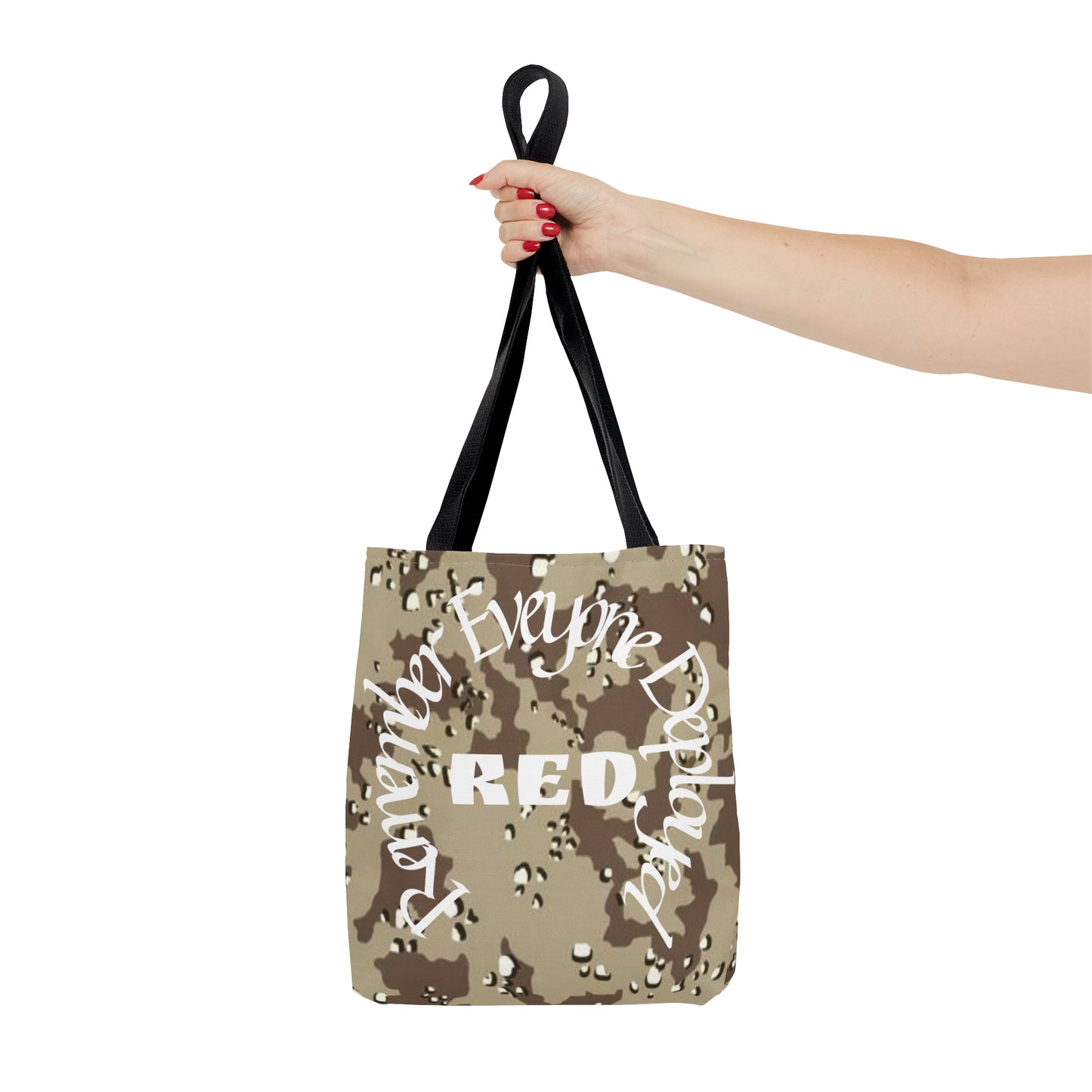 Remember Everyone Deployed Reusable Desert Tote Bag US Army Deployment Navy Marines Coast Guard Eco Friendly