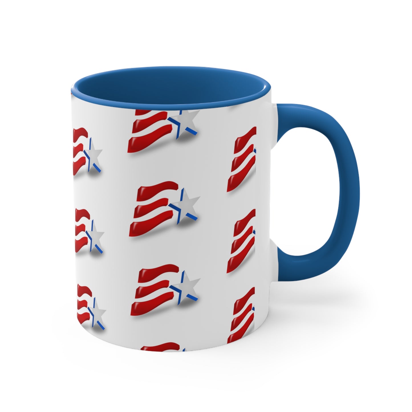 Fourth of July Coffee Mug - Independence Day, Gift Ideas, Patriotic Mug, Freedom, USA Flag Mug, 11 oz, American Flag