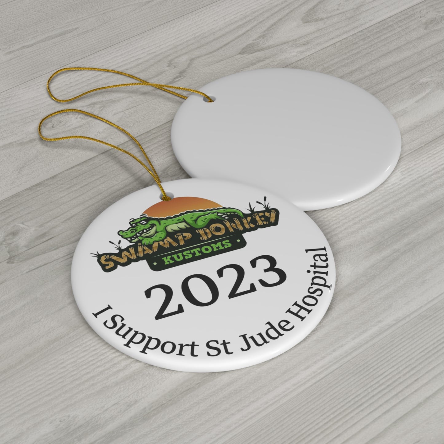 Swamp Donkey 2023 Christmas Ornament Supporting St Jude Hospital With $2.00 Of Every Purchase Donated