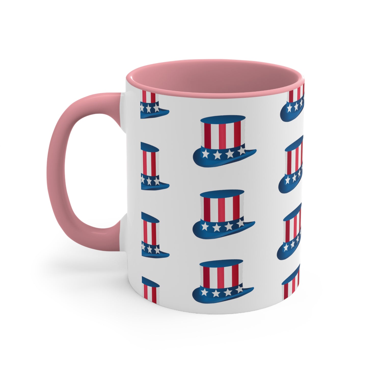 Fourth of July Coffee Mug - Uncle Sam Cap - Patriotic Drinkware, Independence Day, Sublimation, Printed Mug