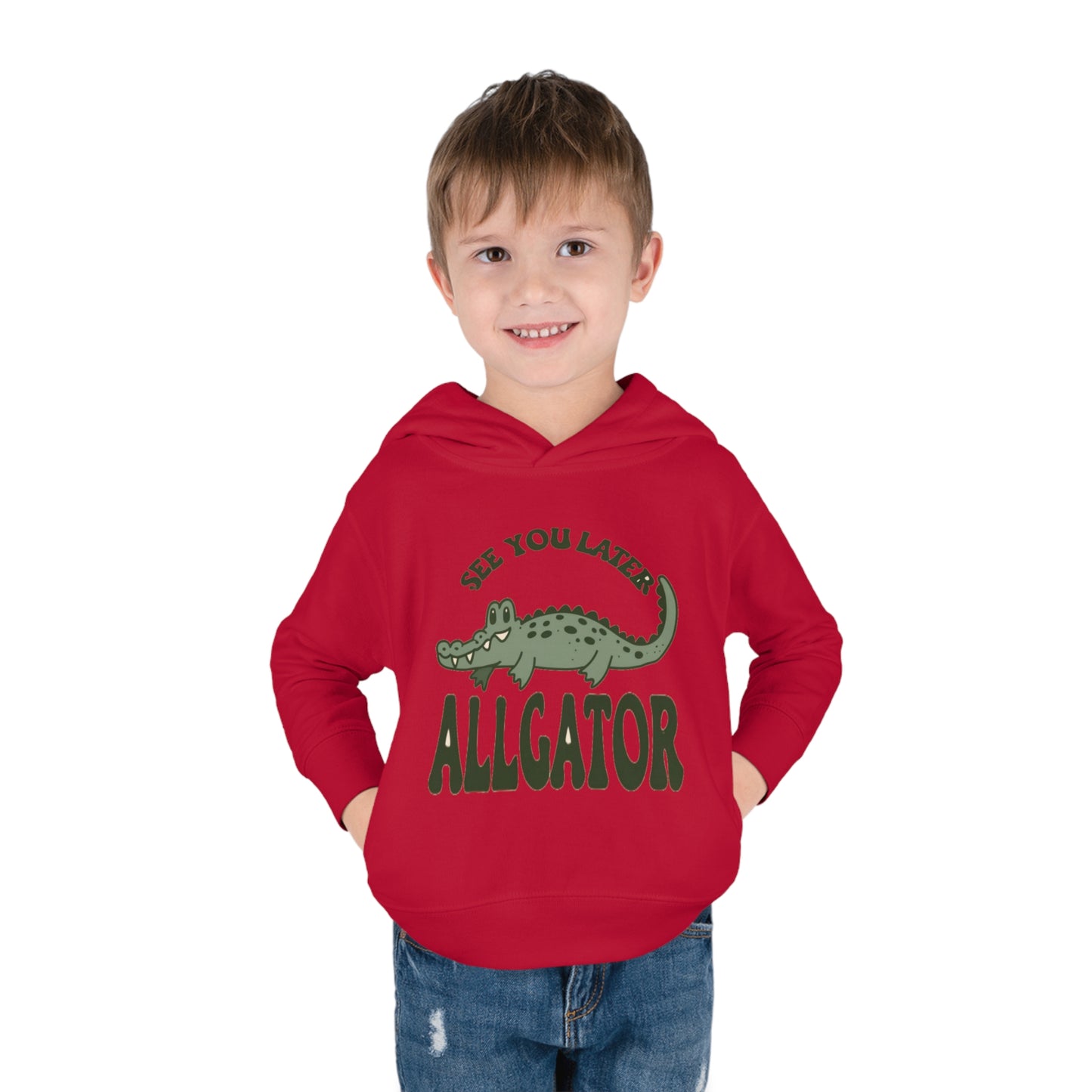 See You Later, Alligator Toddler Hoodie with Cute Cartoon Gator - Snappy Style for Kids