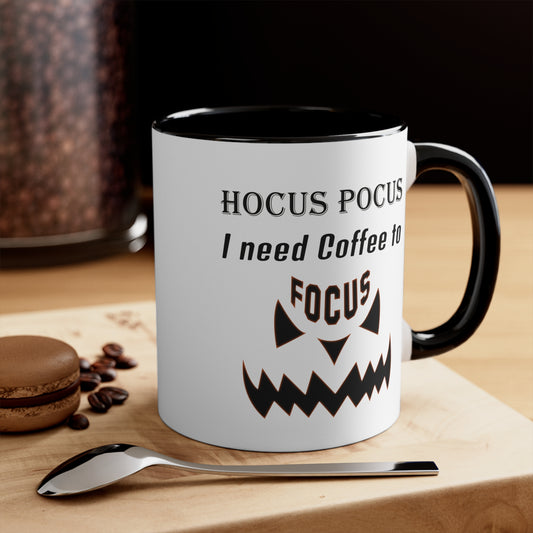 Halloween Coffee Mug - Hocus Pocus I need Coffee to Focus. Coffe Lover, Gift Ideas, Halloween Decor