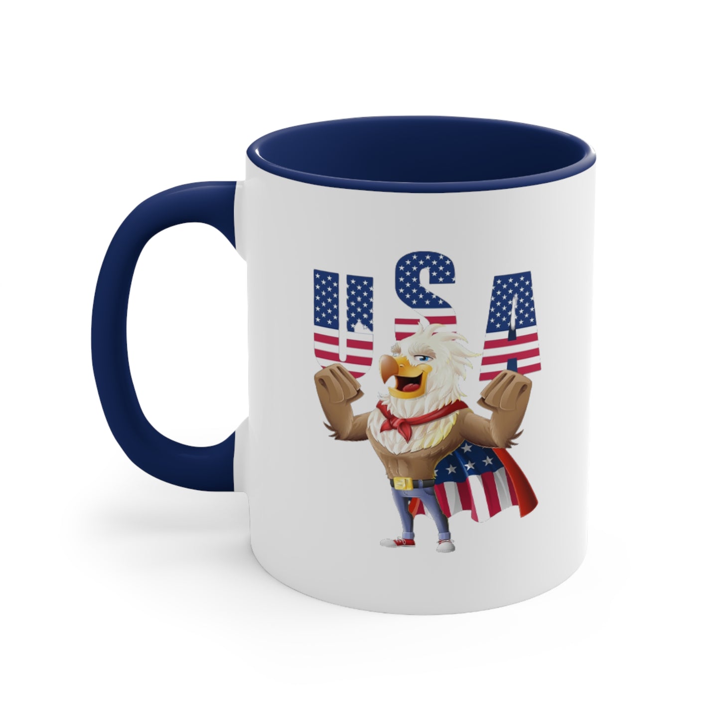 Fourth of July Coffee Mug - USA, Eagle - Patriotic Mug, American Flag Mug, Freedom Mug, Independence Day