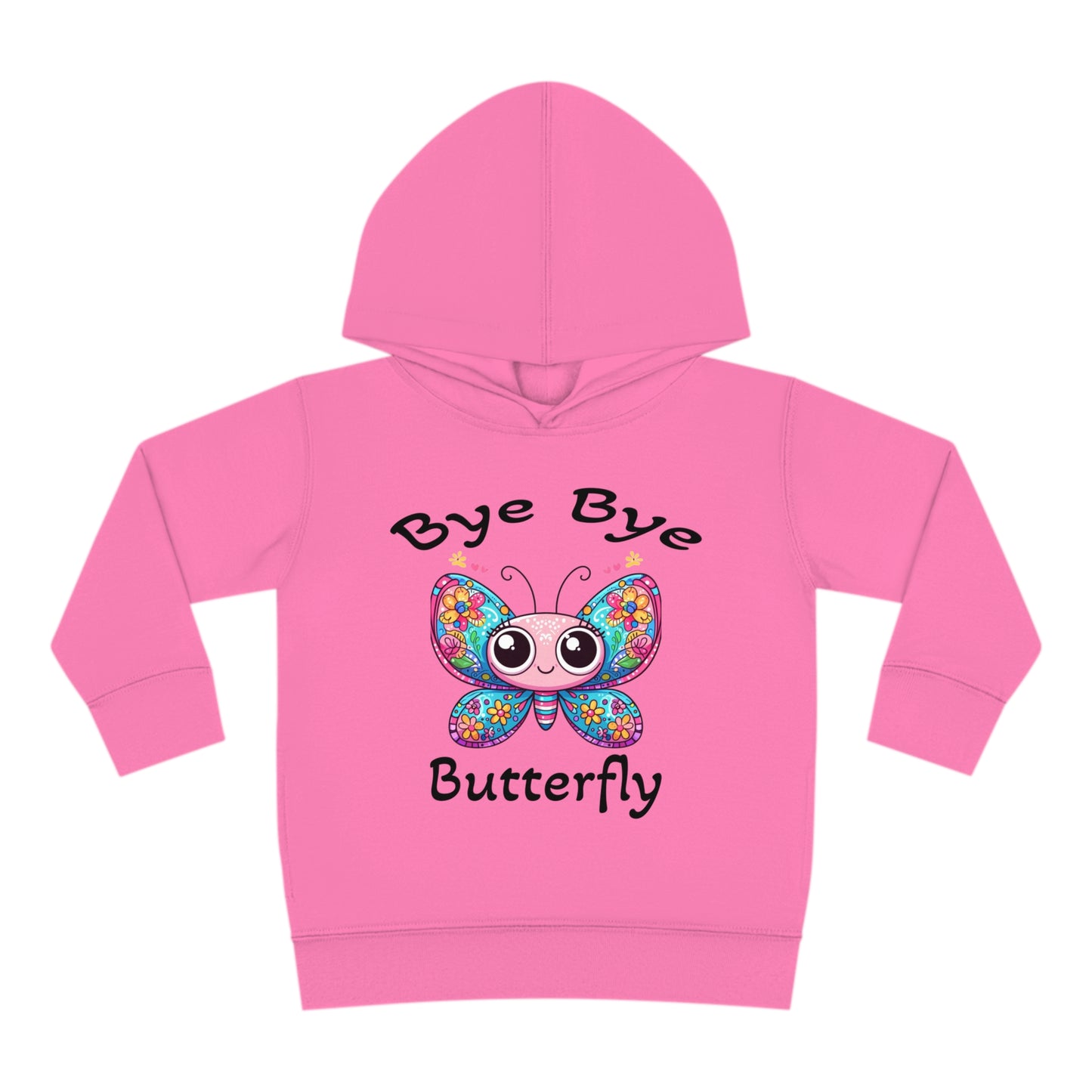 Fun Cute Toddler Hoodie with Cartoonish Butterfly Design, Perfect for Playtime Adventures! Stylish Sweet Grandchild Gift Warm Butterfly