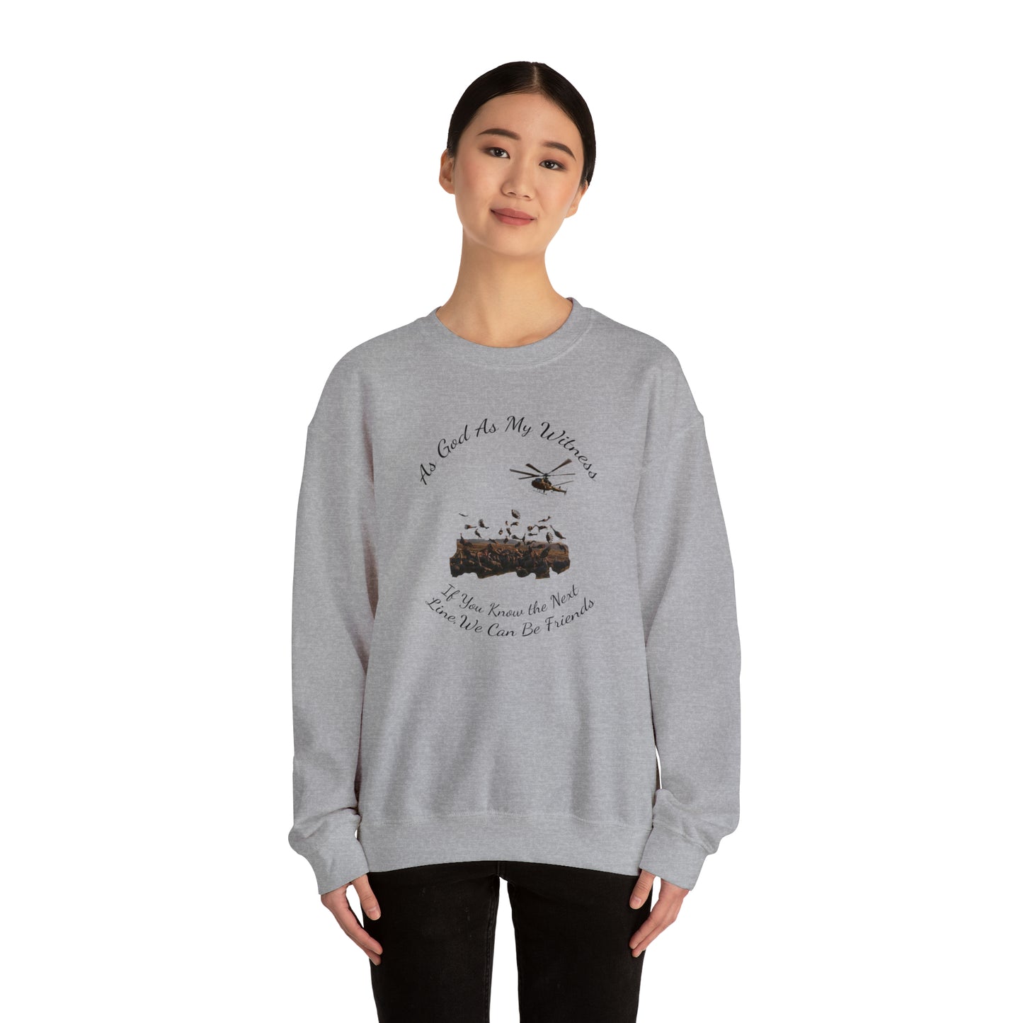 Turkey Drop Extravaganza Sweatshirt WKRP Nostalgia, As God Is My Witness, Join the Flock & Laugh with Friends of Helicopter Hilarity