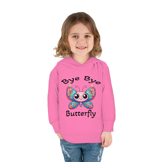 Fun Cute Toddler Hoodie with Cartoonish Butterfly Design, Perfect for Playtime Adventures! Stylish Sweet Grandchild Gift Warm Butterfly