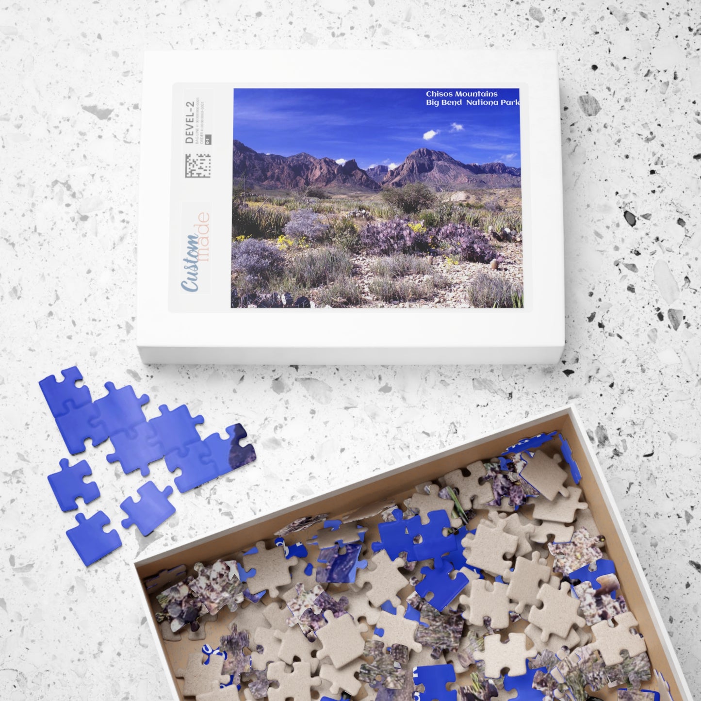 Puzzle US National Parks Series Big Bend Chisos Mountains from Chihuahuan Desert 110 252 520  Pieces Unique Jigsaw Family Adults landscape