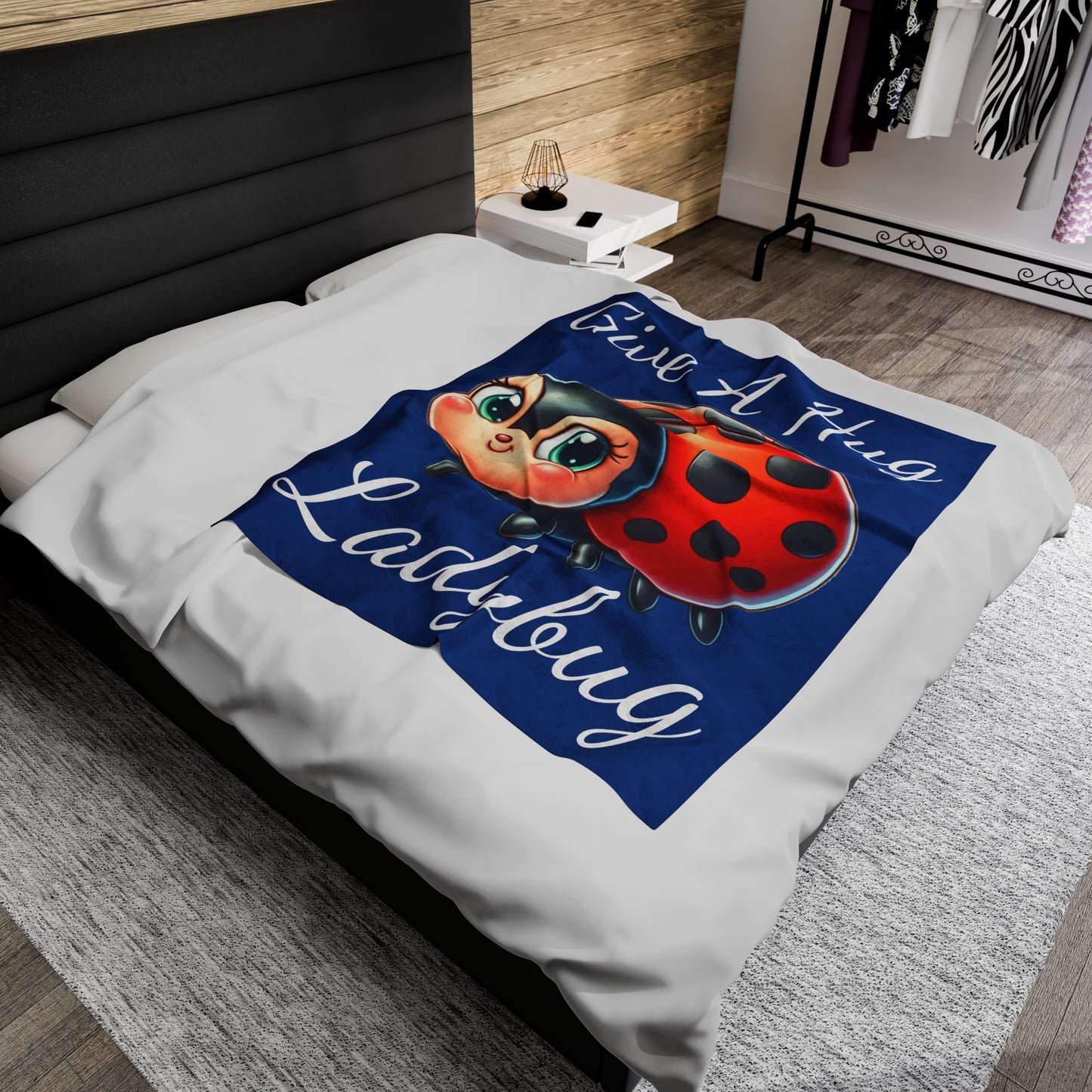 ladybug Blanket - ladybug Throw Blanket - ladybug Fleece Blanket - ladybug Adult Kid Blanket - ladybug Gift Her