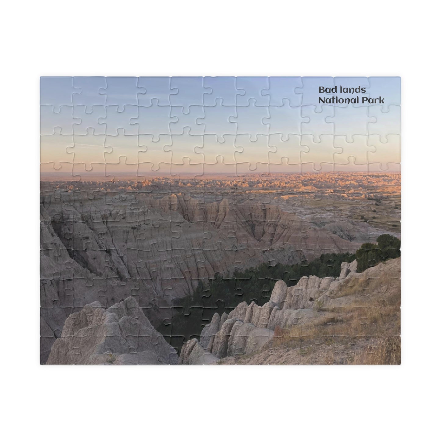 Puzzle US National Parks Series, Badlands Landscape Vista 110, 252, 520,  1014 Pieces Unique Jigsaw Family Adults landscape