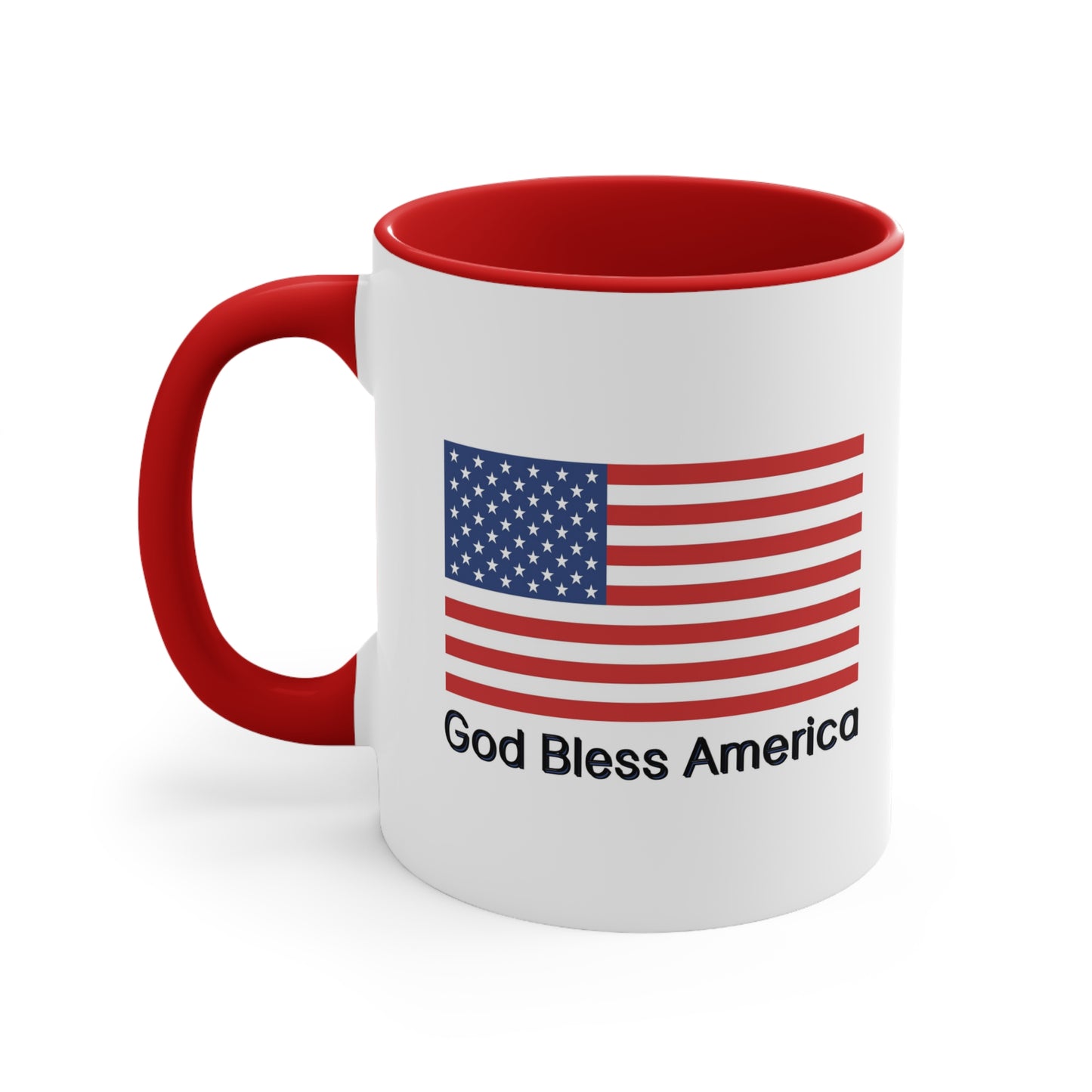 Fourth of July Coffee Mug - God Bless America. Independence Day, Patriotic Drinkware, Holiday Coffee Mug, Coffee Lover