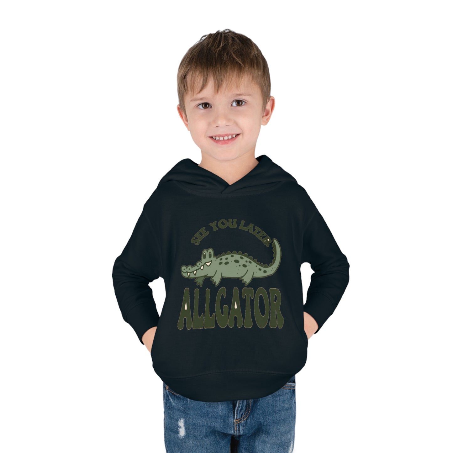 See You Later, Alligator Toddler Hoodie with Cute Cartoon Gator - Snappy Style for Kids