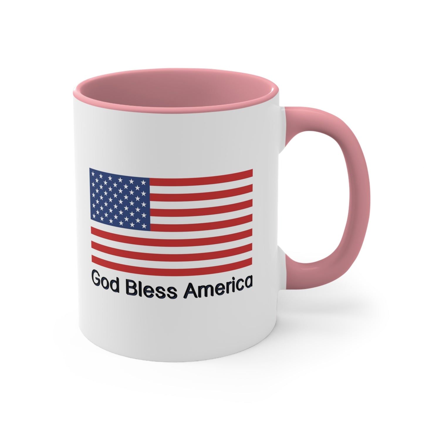 Fourth of July Coffee Mug - God Bless America. Independence Day, Patriotic Drinkware, Holiday Coffee Mug, Coffee Lover