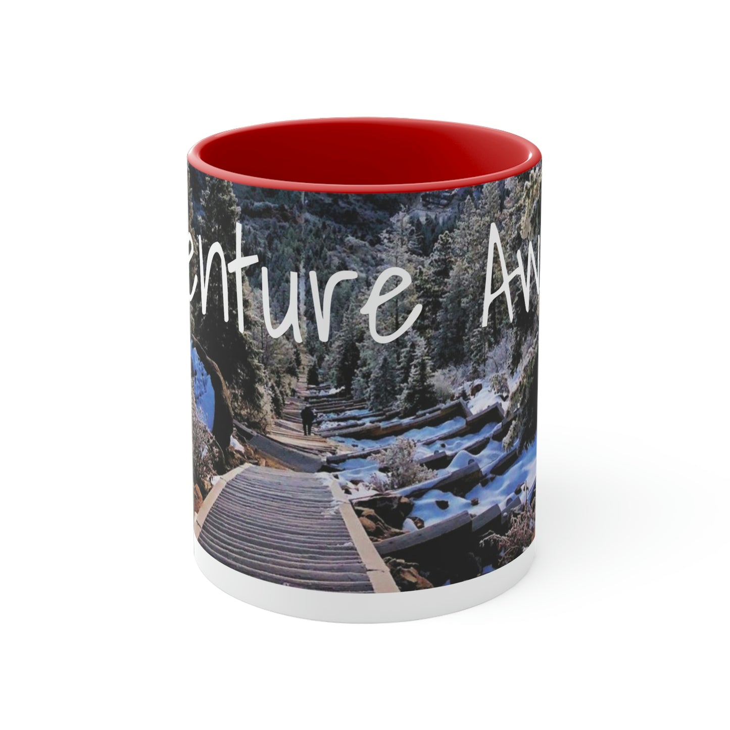 Adventure Awaits: Get Ready to Explore with Our Ceramic Landscape Accent Coffee Mug, 11oz