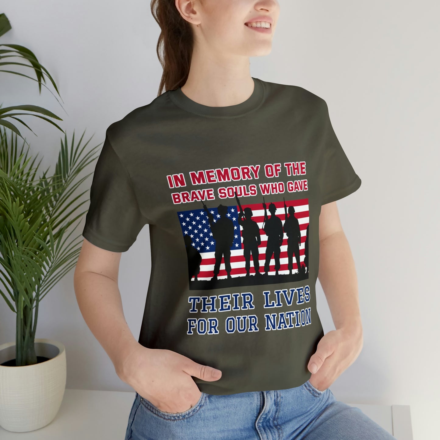 Memorial Day Short Sleeve T-Shirt - In memory of the brave souls who gave their lives for our nation.