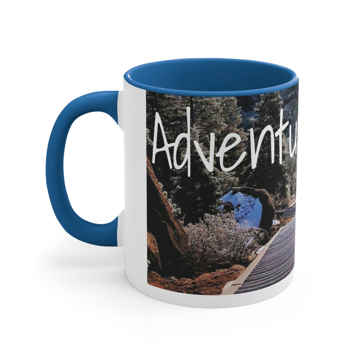 Adventure Awaits: Get Ready to Explore with Our Ceramic Landscape Accent Coffee Mug, 11oz