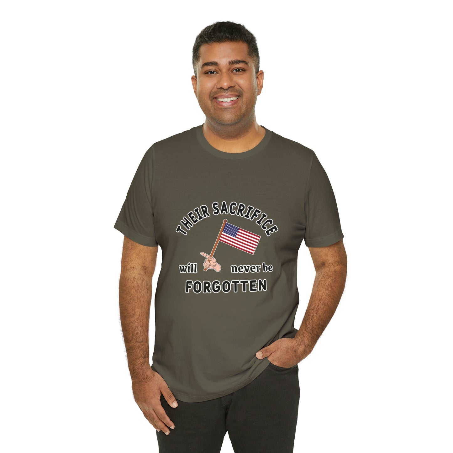 Memorial Day Short Sleeve T-Shirt - Their sacrifice will never be forgotten.