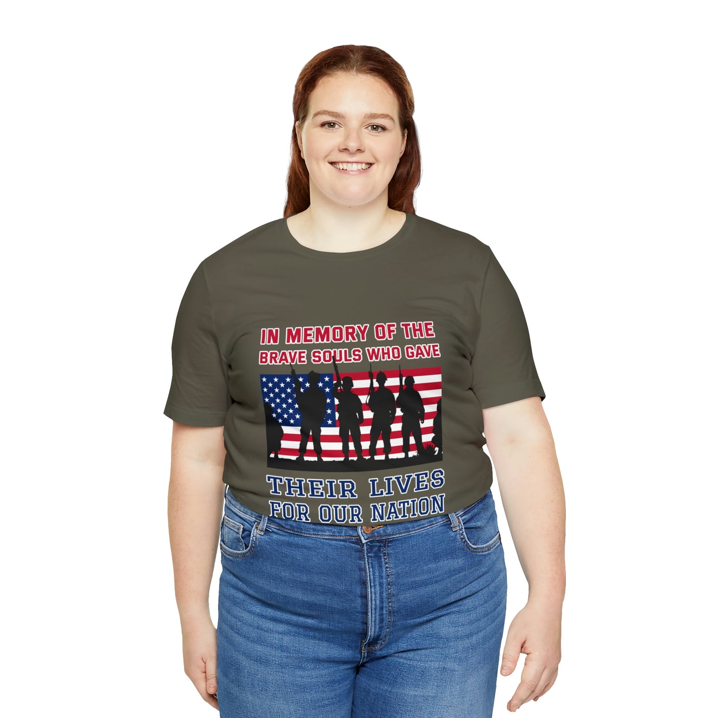 Memorial Day Short Sleeve T-Shirt - In memory of the brave souls who gave their lives for our nation.