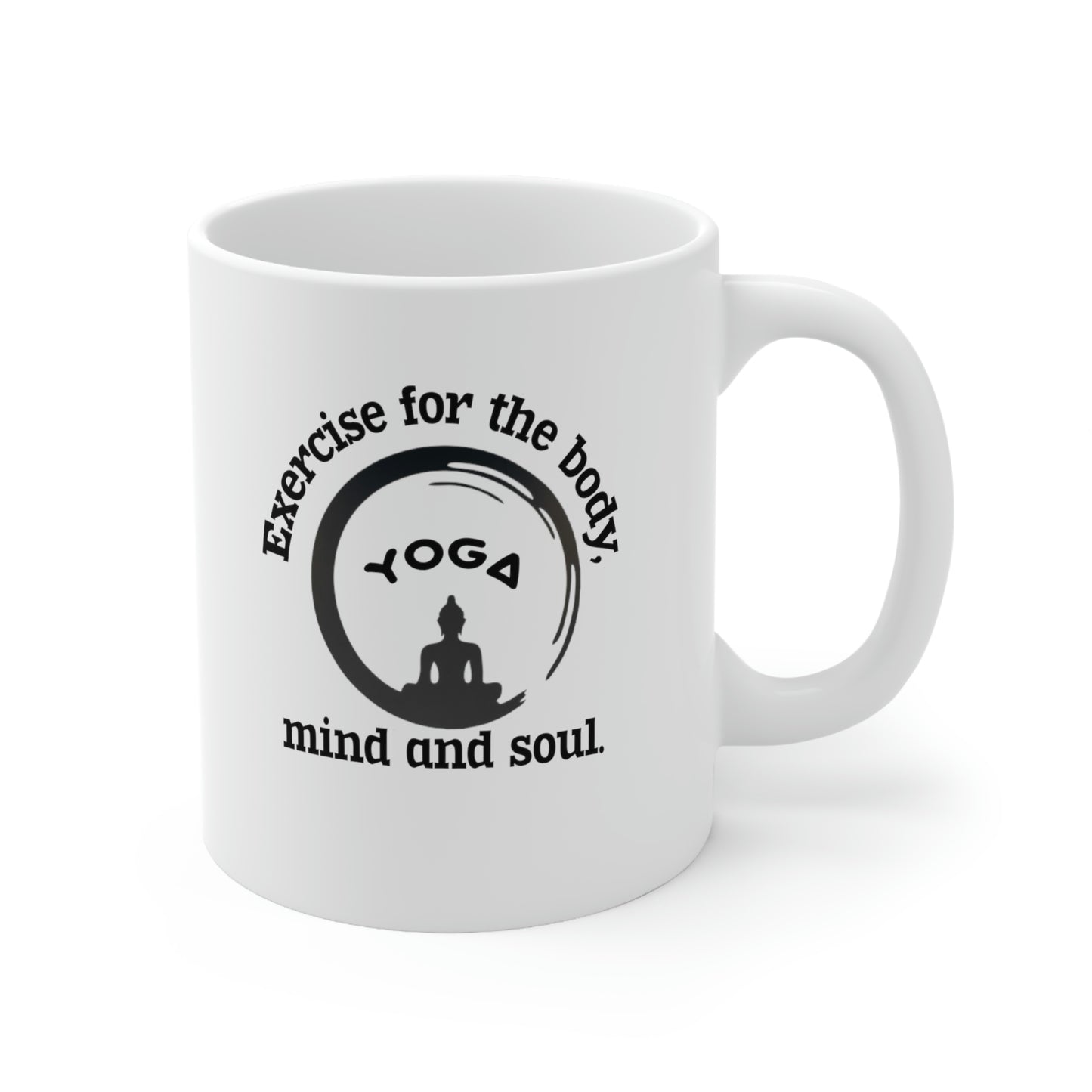 Fitness Coffee Mug - Yoga-Exercise for the body, mind and soul.