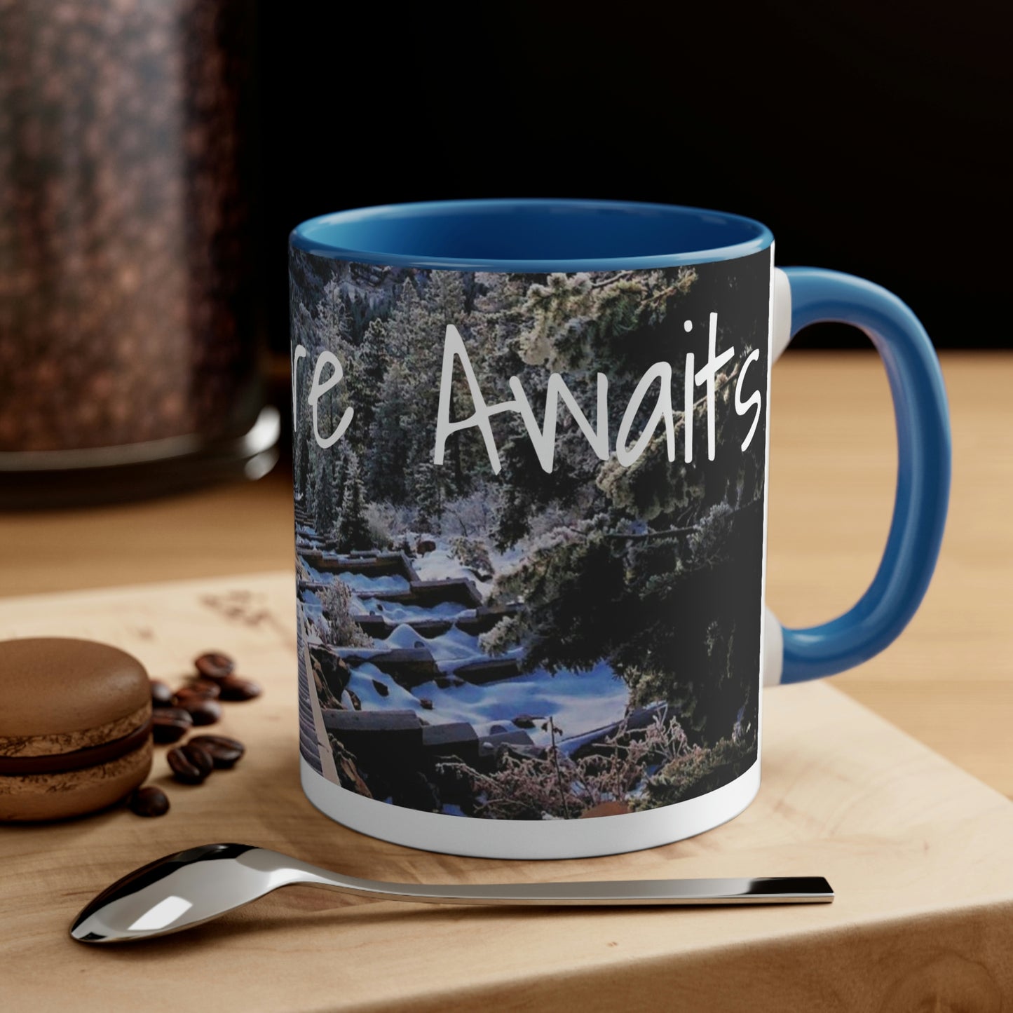 Adventure Awaits: Get Ready to Explore with Our Ceramic Landscape Accent Coffee Mug, 11oz